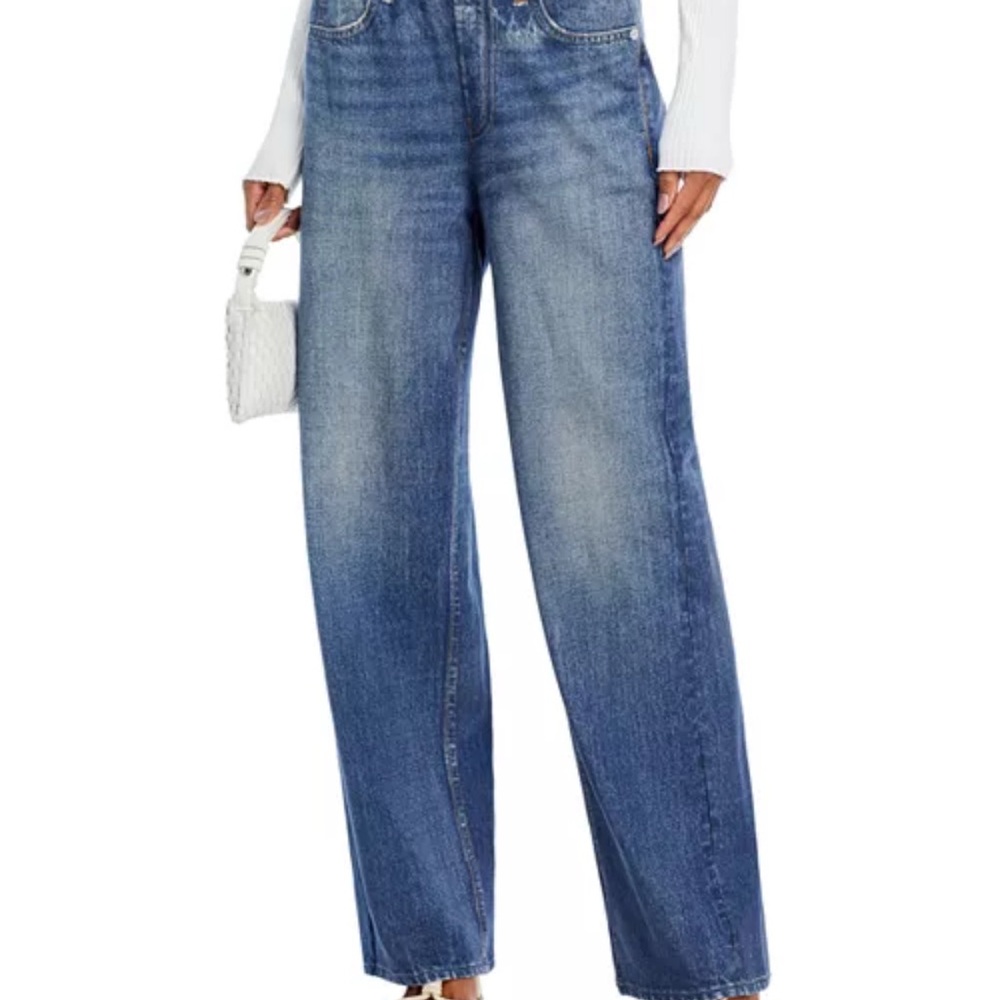 Rag & Bone Miramar High Rise Wide Leg Cotton Terry Sweatpant Jeans